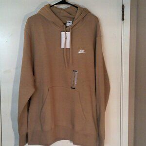 NEW NIKE SPORTSWEAR "Club Fleece PO Hoodie 2" MEN PARACHUTE BEIGE XL FN3859-297